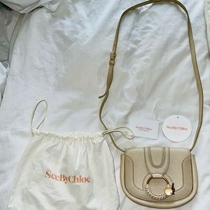 CHLOE Hana Mini Leather Crossbody Bag